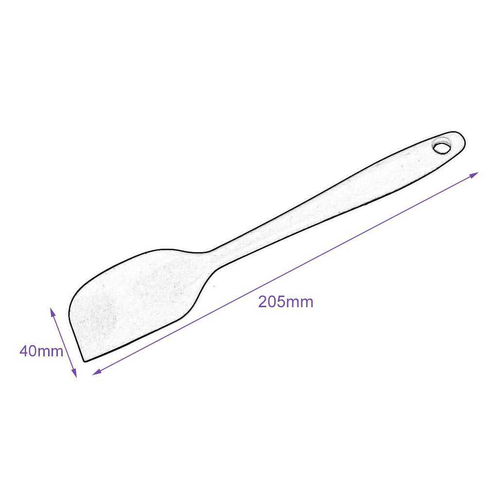 7 Colors Kitchen Baking Tools Silicone Spatula Spoon for Ice Cream Mixer Butter Cake Pastry Scraper Cookie Spatulas