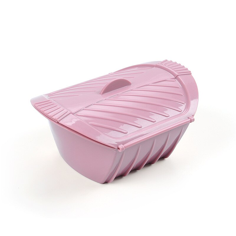 Kitchen Food Silicone Silicone Steamed Crab Rice Fish Bowl Steamer Microwave Oven Silicone Steamer with Lid: 1pcs-small