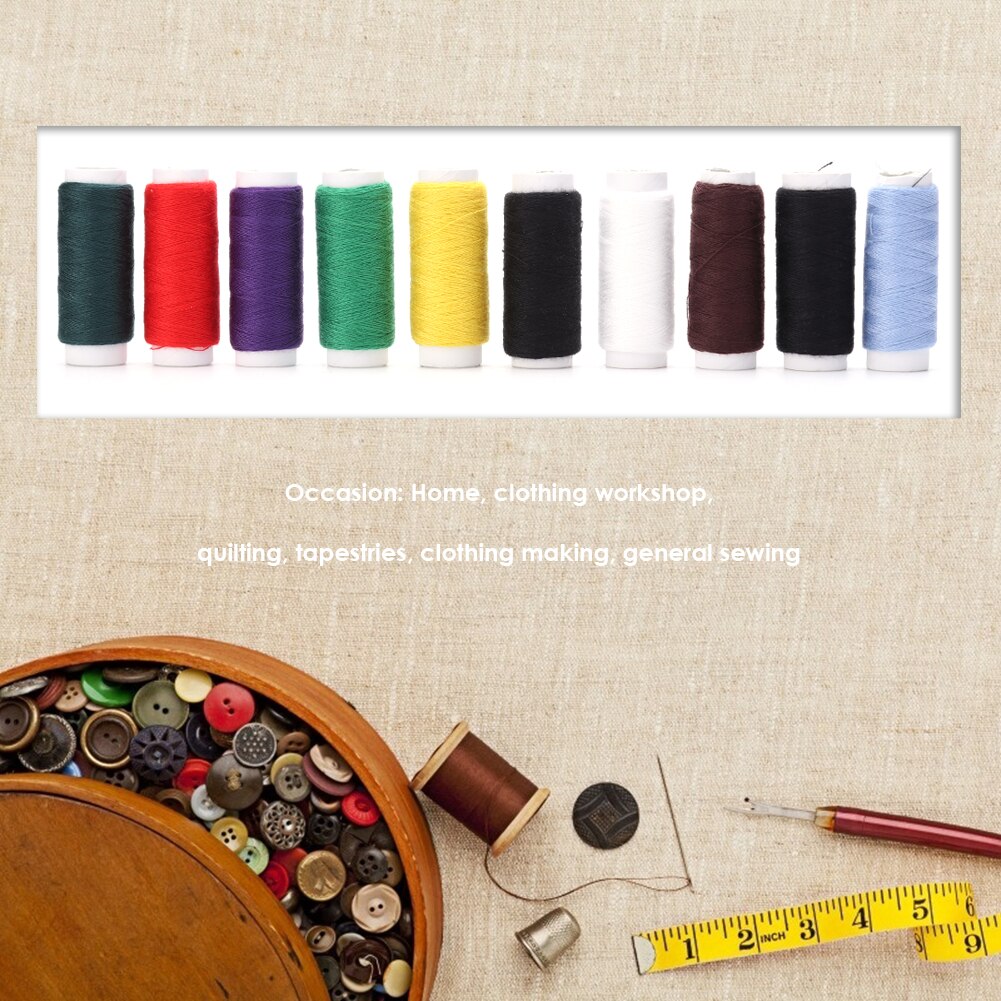 10 Color Sewing Thread 90 Meters Random Color Sewing Knitting Embroidery Hand DIY Sewing Sewing Tools Handicrafts