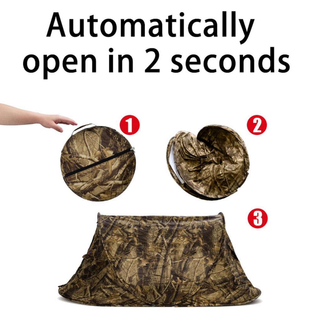 80% Hotcamping Tent Draagbare Waterdichte Polyester Opvouwbare Automatische Popup One-Man Tent Voor Buiten