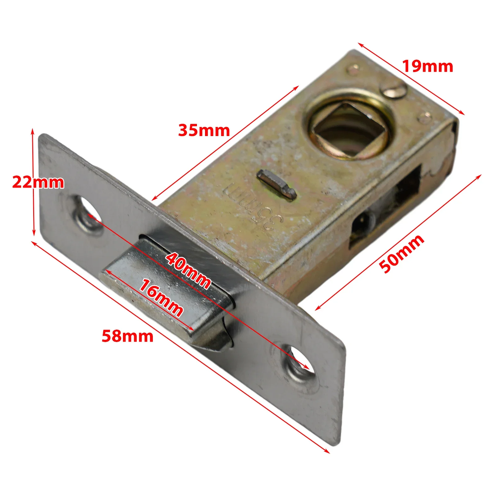 Tubular Latch Internal Bolt Facility Zinc Alloy 30mm 35mm 40mm 45mm Latch For Both Right And Left Hand Opening Doors