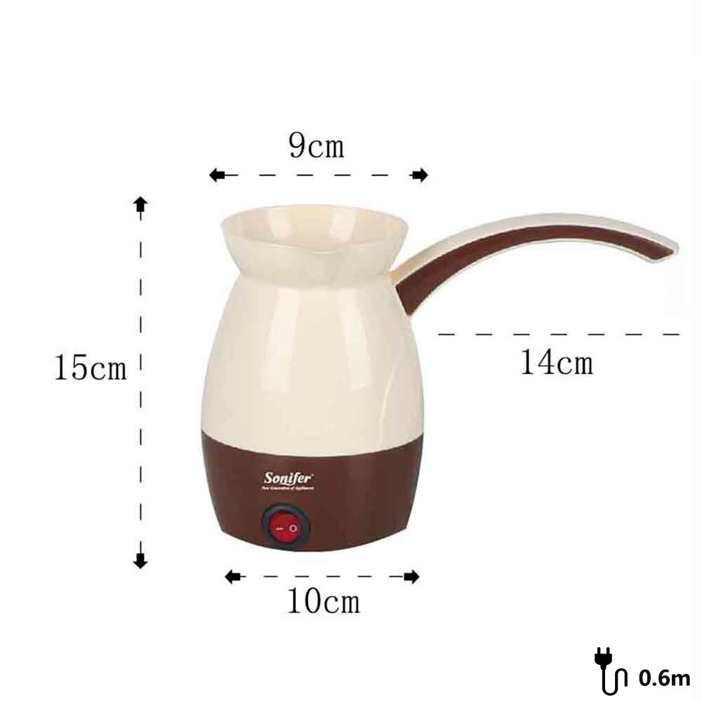 0.5L Mini Coffee Machine Turkey Coffee Maker 800W Electrical Coffee Pot Boiled Milk Coffee Kettle for 220V Sonifer