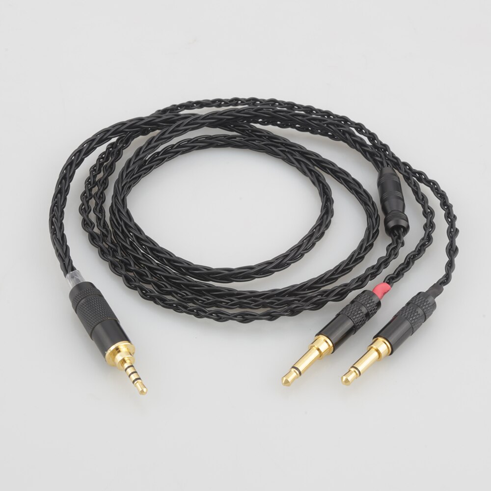 Audiocrast 8 Cores 2.5/3.5MM/4.4mm Balanced Upgrade Cable for Denon AH-D7200 AH-D5200 d9200 Headphone