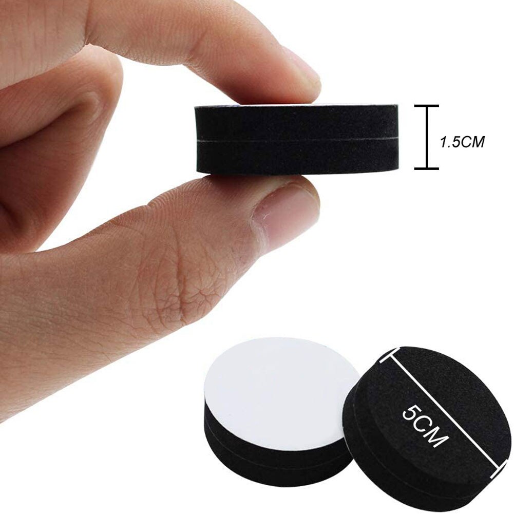 100pcs Natural Rubber Flower Pot Mat and Flower Pot Hole Mesh Pad Bottom Grid Mat for Anti Corrosion Breathable(Round-Black)