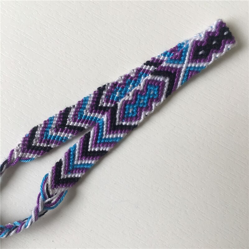 ABL039(1), 0,8 cm Breite Nepal Bunten Handgemachte Brasilianische Hanf Seil gewebte Geflochtene Armbänder Hippie Boho Freundschaft Armbänder: 8