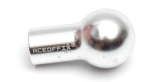 Fiets Accessoires Aceoffix Headpost Vangst Bal Voor Brompton Vouwfiets: silver