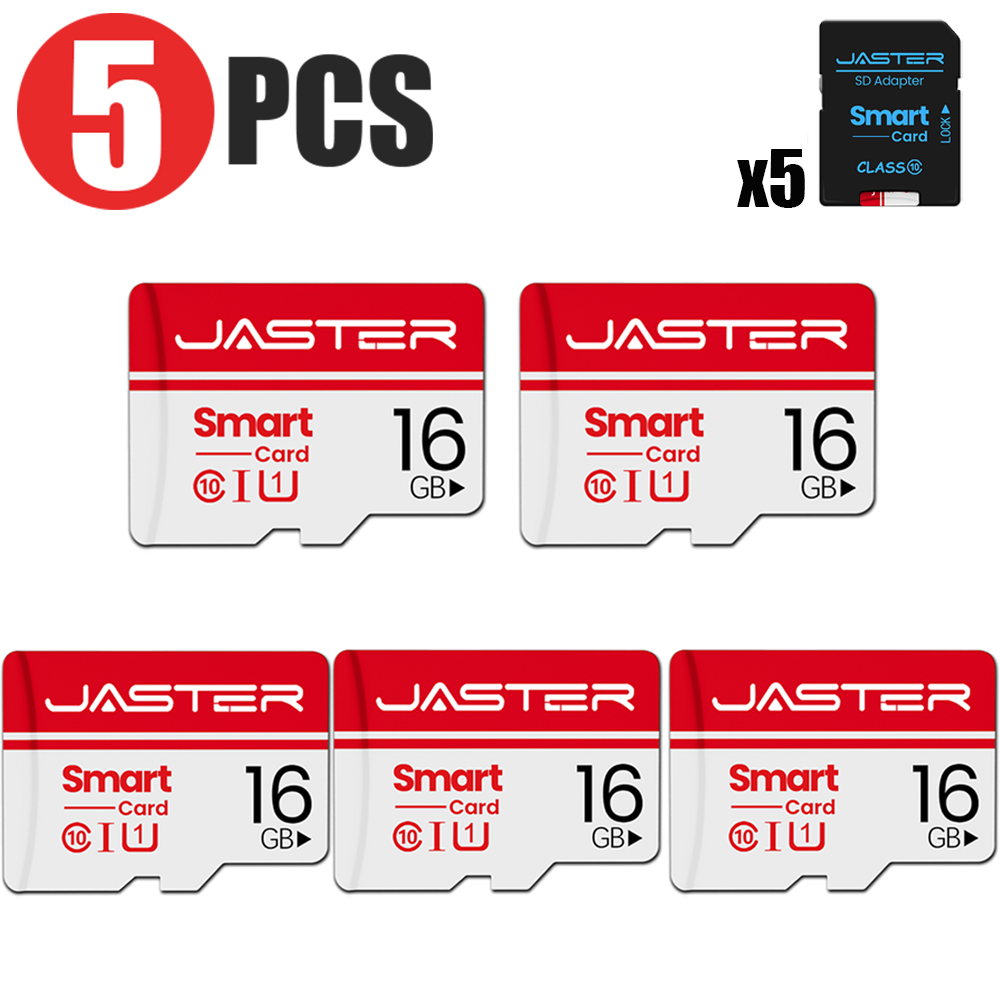 5pcs/lot Micro TF Card 4GB 8GB 16GB 32GB 64GBhigh Speed Class 10 Mini Sd Card 128GB Mini Flash Memory Card for Smartphone: 16 GB