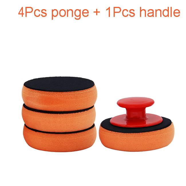 Auto Waxen Handvat Polijsten Tool Wasstraat Spons Auto Schoonheidsverzorgingsproducten Waxen Spons Pak Auto Schoonmaken Accessoires voor Auto: Blauw