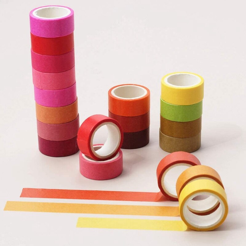 60 Rolls 15Mm Breed Washi Masking Tape Set, Kleurrijke Regenboog Tape Voor Diy Ambachten, Tijdschriften, planners, Scrapbooking, Wikkelen