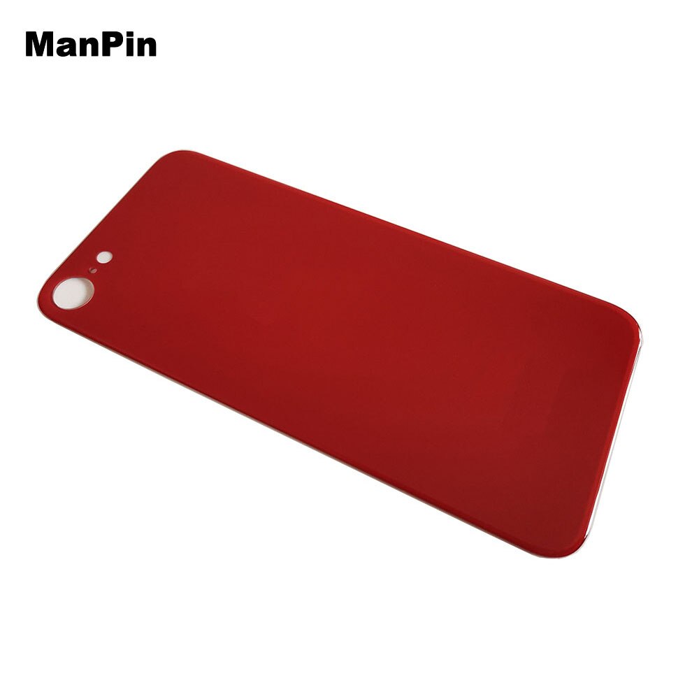 Screen Back Cover Glass For iPone 8 8Plus Mobile Phone Battery Door Housings Big Hole Lens Easy Replace LCD Spare Parts Fix: 8G Red 1pcs