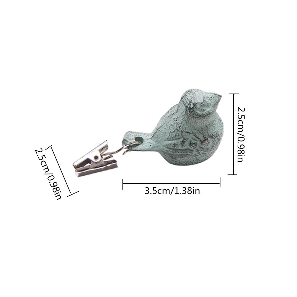Bird Picnic Cast Iron Pendant Tablecloth Weights Windproof Clip Outdoor Picnic Blanket Sinker for Outdoor Garden Party Picnic
