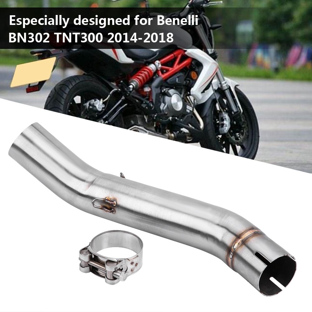 Motorcycle Exhaust Middle Pipe Link Connect for Be... Grandado