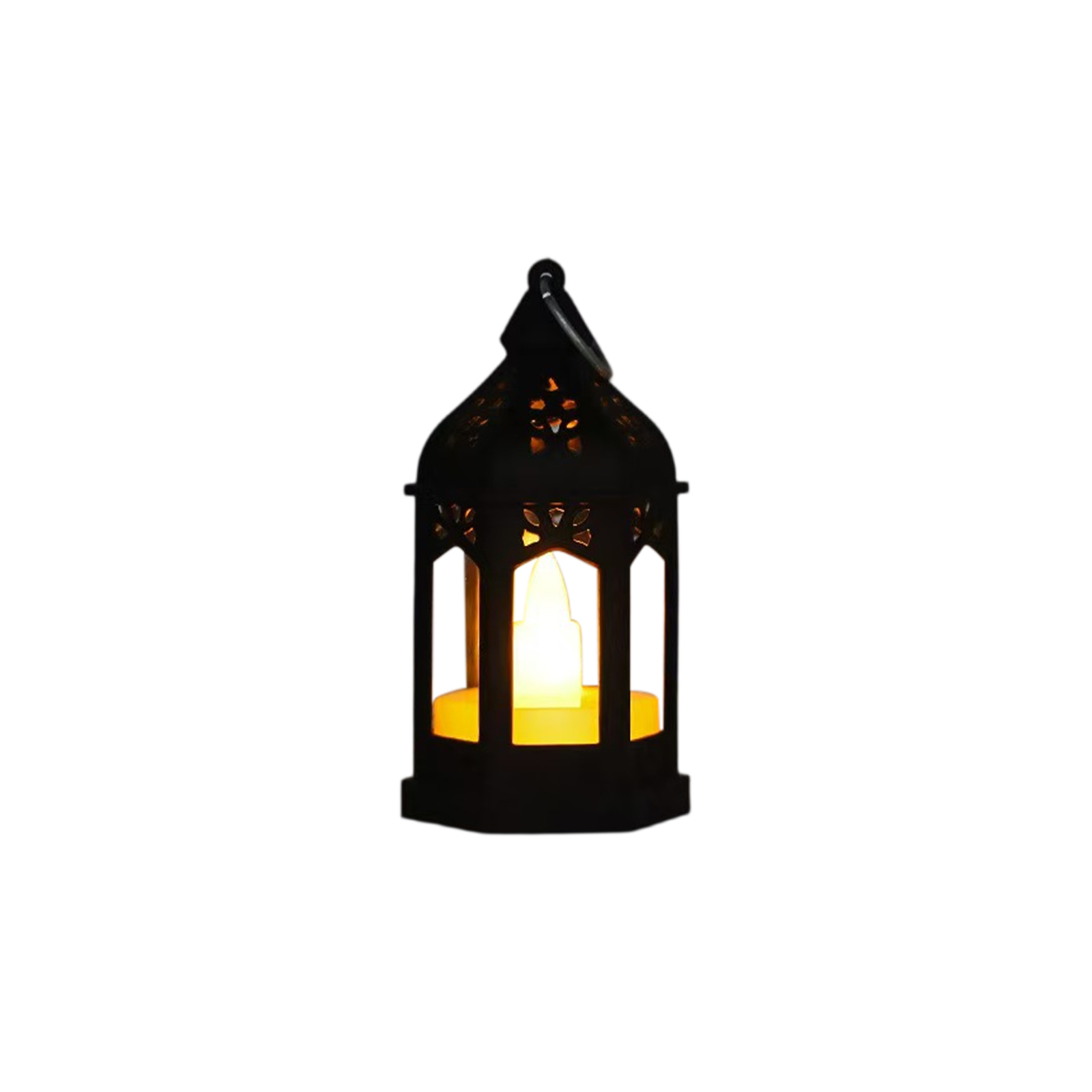 Halloween Christmas Candle Lamp - Electronic Candle LED Light Retro Pony- Lantern- Portable Bar Festival Atmosphere Lig: Colorful