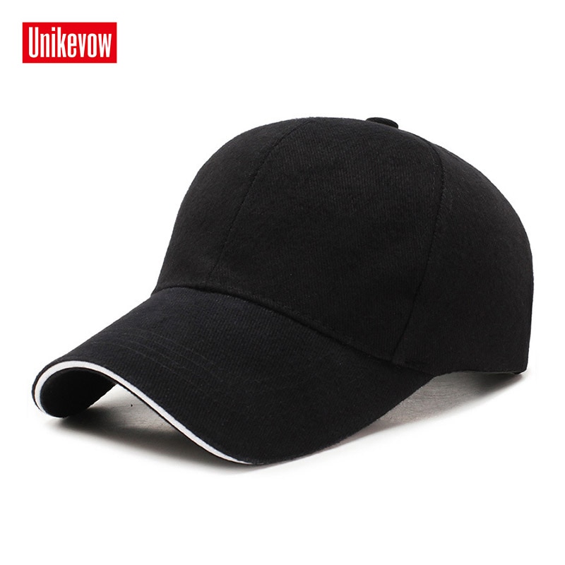 UNIKEVOW 100% cotton Simple style baseball cap For Men And Women Sports Leisure Hats Hip Hop Solid baseball cap