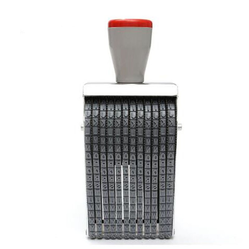 Uniwersalny 12 cyfrowy alfabet toczenia pieczątka angielska litera numer wyryć DIY Scrapbooking rolki artykuły papiernicze