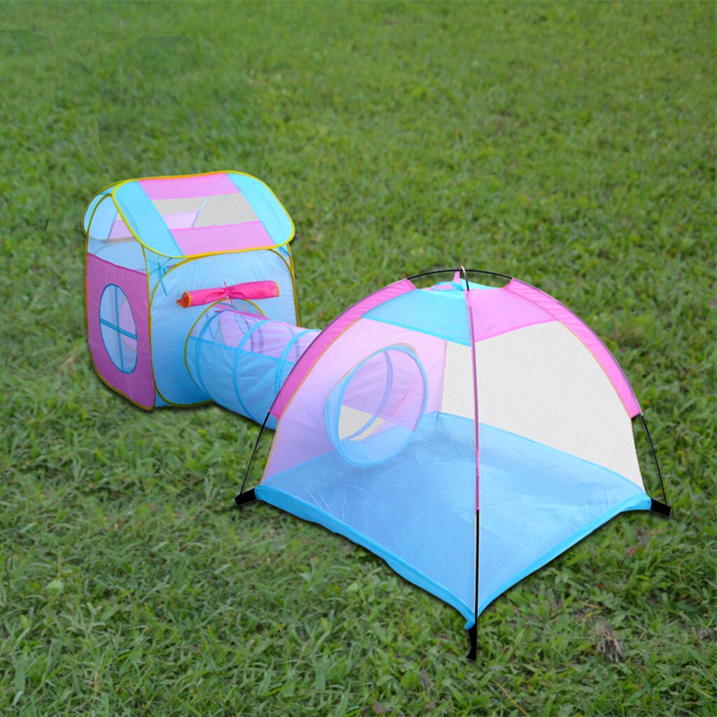 3 In 1 Up Play Tent W Tunnel & Hut Playhouse Bal Pit Baby Kinderen Spelen Speelgoed