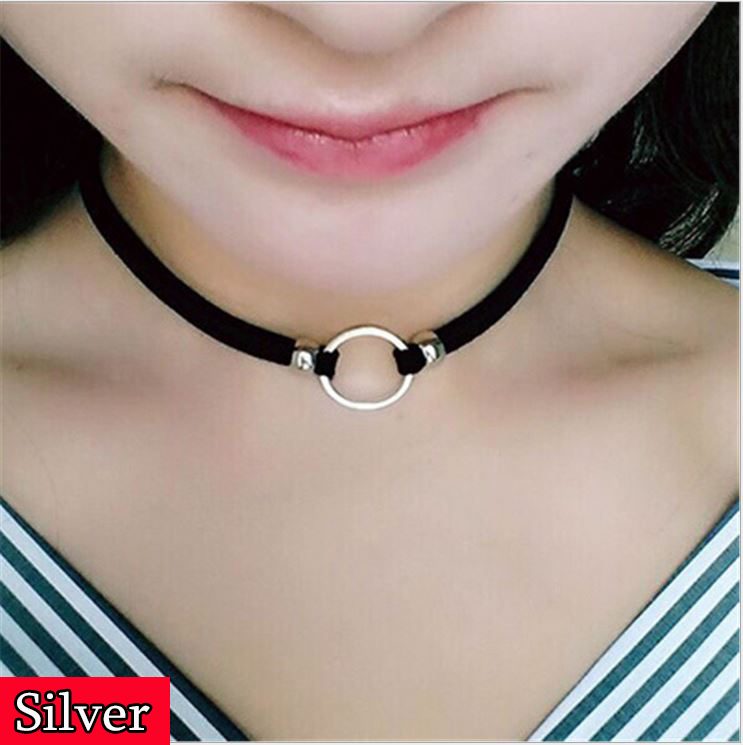 Kant Choker Ketting - Zwart Fluweel Hart Hanger - Gothic Nek Sieraden voor Dames: Lichtgeelgouden kleur