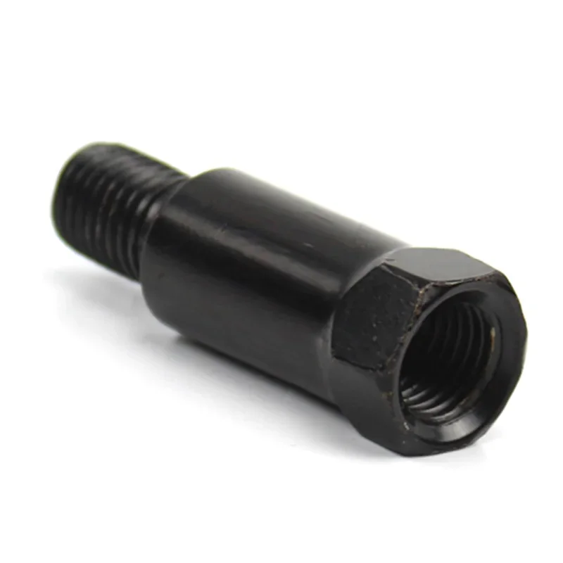 Adaptador de espelho traseiro para motocicleta, extensão mais longa, preto, m8, 8mm, m10, 10mm, anti-horário, direita, esquerda, parafuso de mudança de rosca