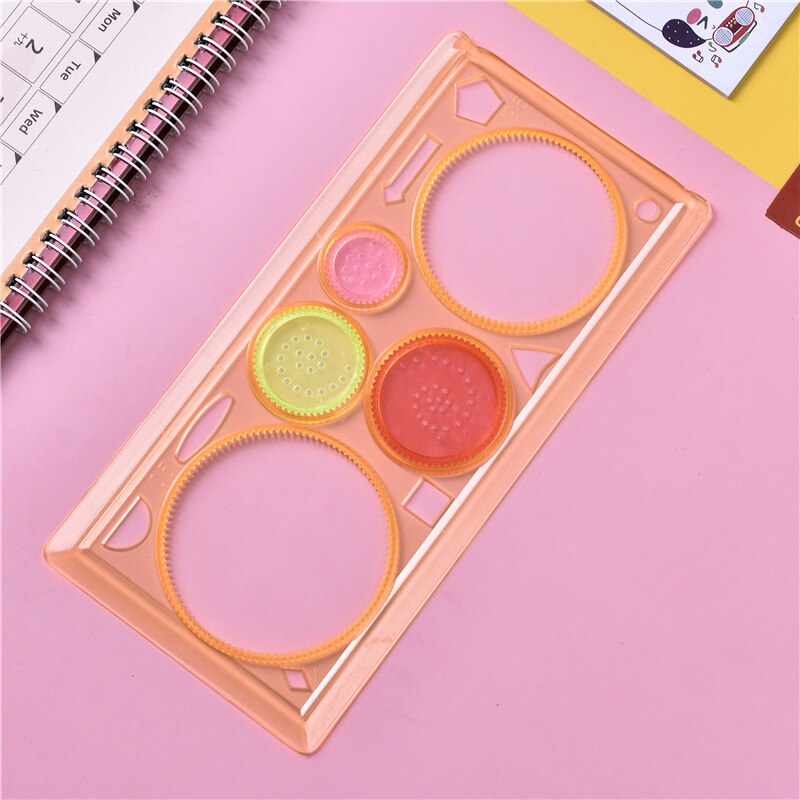Geometric Ruler For Students Math Drawing Plastic Multifunctional Drawing Ruler Drawing Drafting Tools Learning Painting Tools