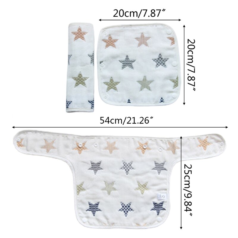 Baby Bib Waist Stool Carrier Protective Cover Saliva Towel Feeding Burp Cloth