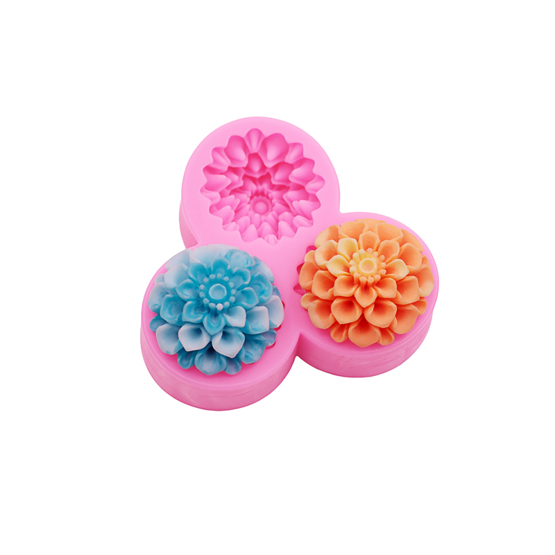 Ping-pong margarida flores molde de silicone diy rosa floral resina caso de telefone cabeça corda acessórios para o cabelo molde flor molde de chocolate