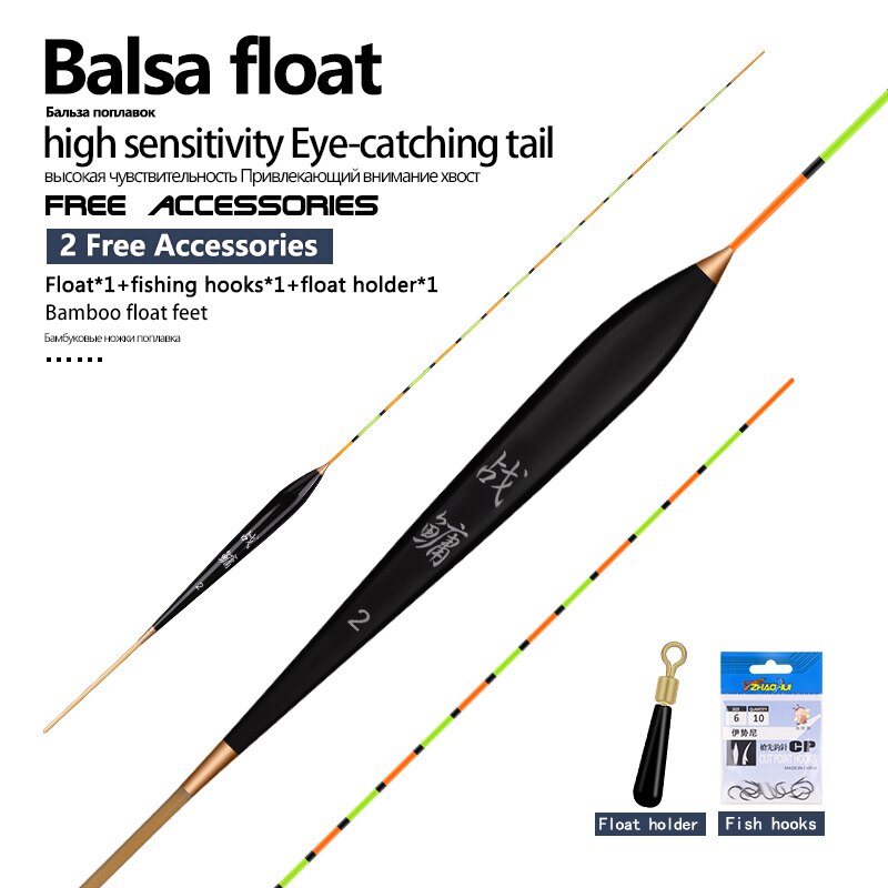 Ultra-Lange Balsa Houten Visdobbers Grote Boyas Pesca Flotador 1-3 # Stopper Bobber Drijft Vissen Accessoires gereedschap Tackles