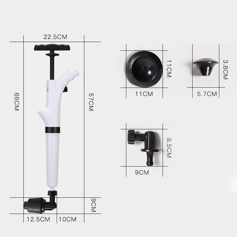 Derde Generatie Wc Bagger Artefact Riool Tool Hoge Druk Ventilator Verstopping Remover Huishoudelijke Wc Zuigkracht Wc
