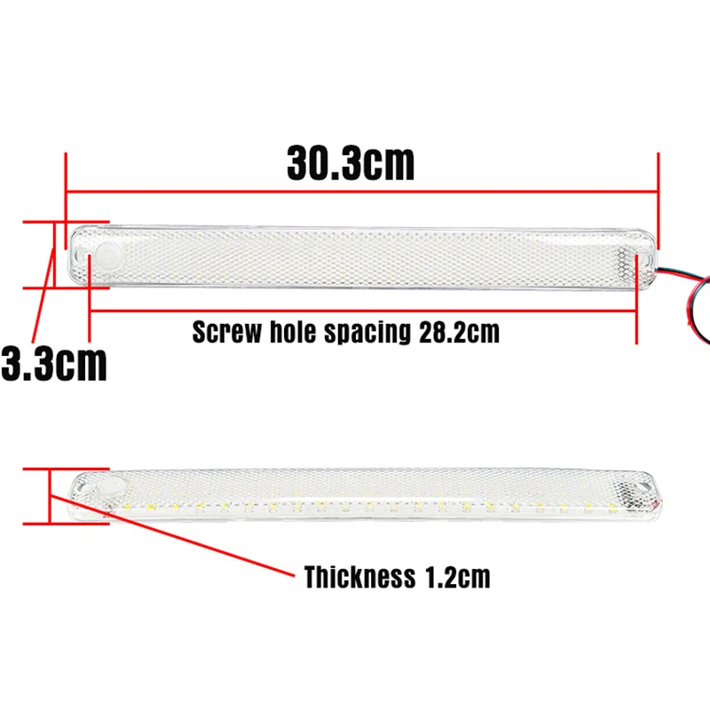 1- pack 84 led-ljus för bil, innerbelysning, skåpbil, buss, husvagn, läslist med på/av-brytare, bagagerumslampa, bagagerumsbelysning