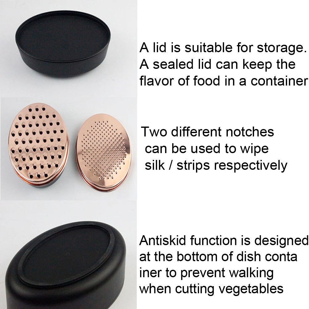 Portable Kitchen Cutting Tool Easy Clean Cheese Grater Restaurant Multifunction Sharp Stainless Steel Fruits Vegetables Durable