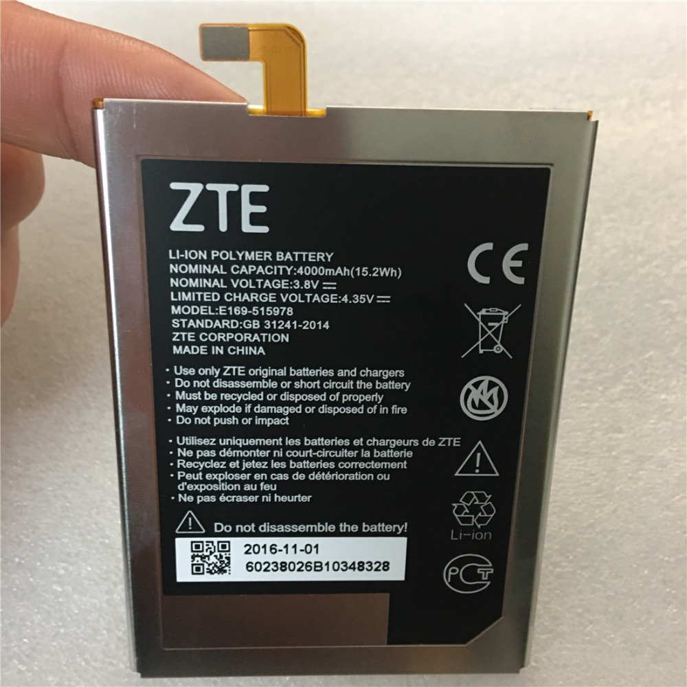 100% Getest 4000Mah E169-515978 515978 Voor Zte Q519T Blade X3 Blade D2 Blade A452 T620 T-620 Batterij