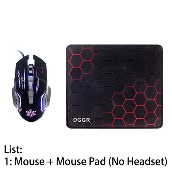 KOTION JEDER G2000 G9000 Gamer Spielen Beste Tiefe Bass Kopfhörer Stereo Headset PC Für Computer Spiel Kopfhörer Mit Mic LED lichter: Maus  Nein Headset
