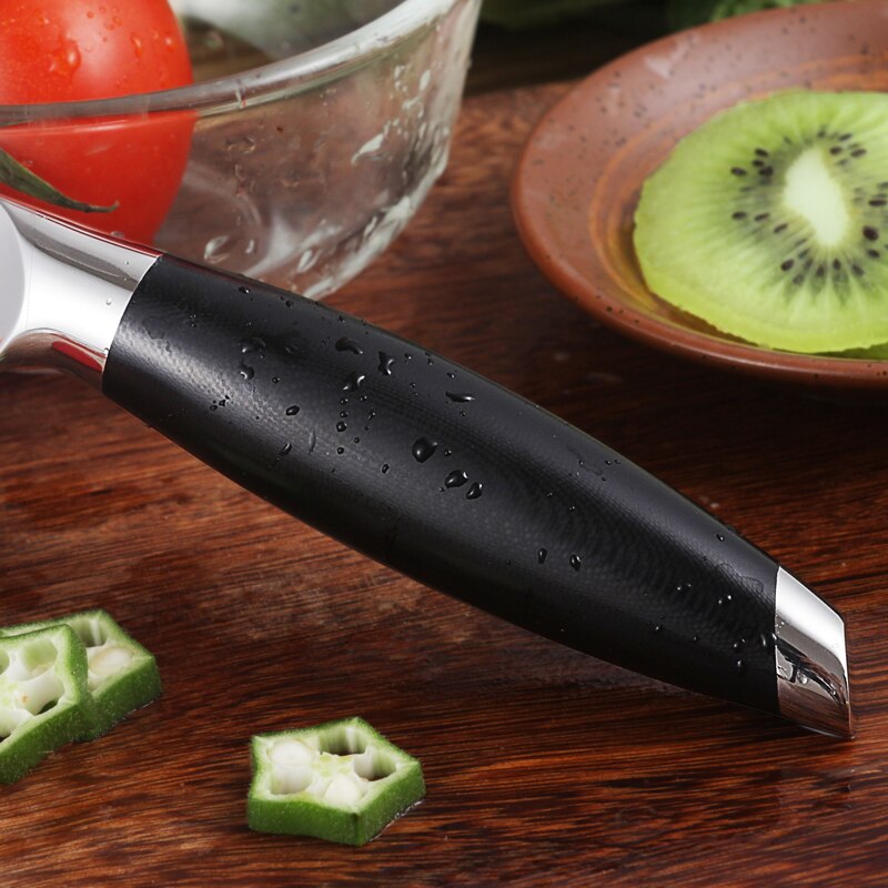 FANGZUO-cuchillo de acero inoxidable 440C, herramienta de cocina con mango forjado G10, Utilidad de Chef de 8 &quot;y 5&quot;, 7&quot;
