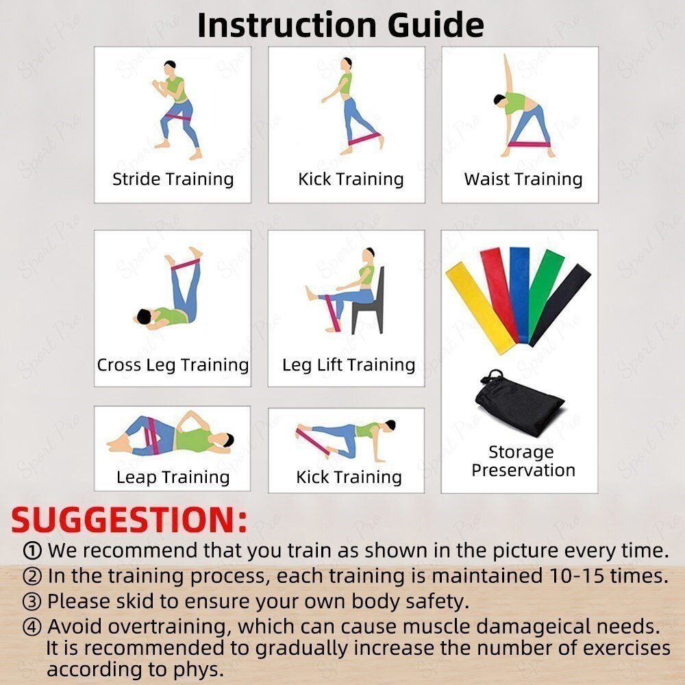 Gym Accessories Resistance Bands Yoga Bodybuilding Sport Equipment Fitness Portable Body Building Sports Entertainment