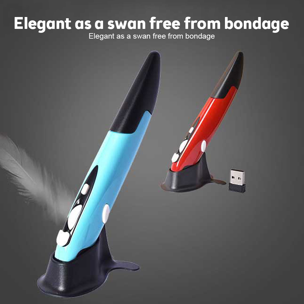 2.4G Wireless Mouse Pen Personality Vertical Pen-Shaped Stylus Battery Mouse Suitable For PC And Laptop Mice