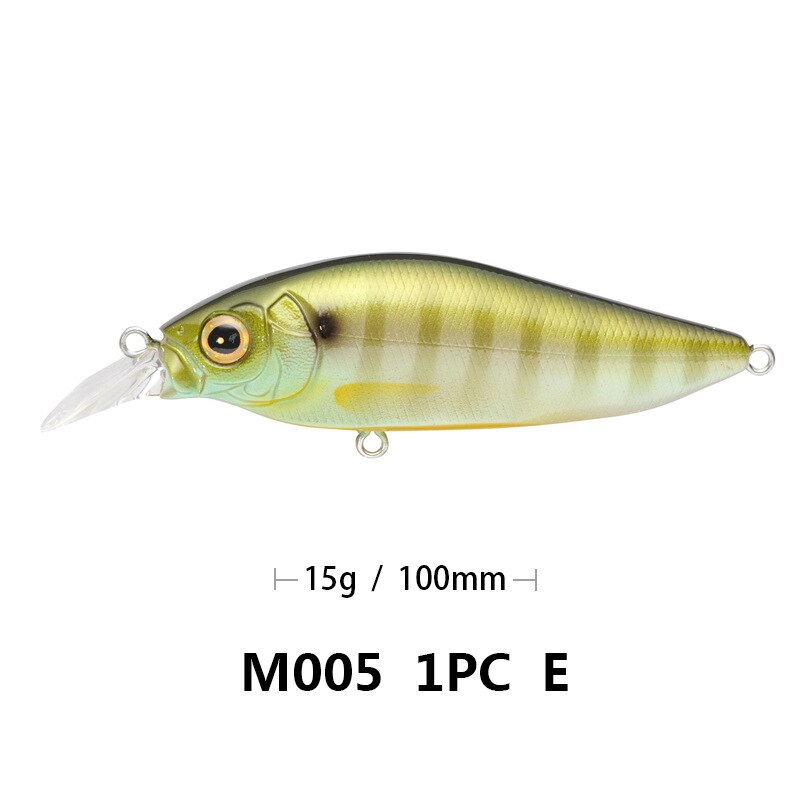 Lubit Crankbait 100mm 15g Floating Minnow Fishing Lure Artificial wobbler Bait Japanese Freshwater Flap Slap Jerkbait Bass Lure