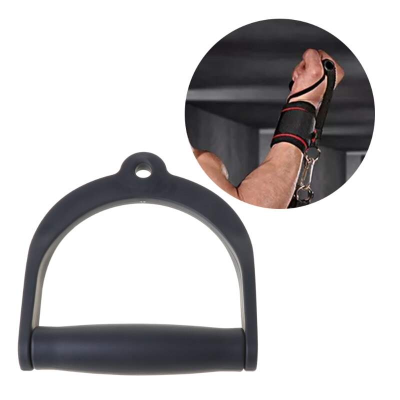 Durable Wide Resistant Pull Rope Handle Grip Heavy Duty Fitness D-Handle U7EF