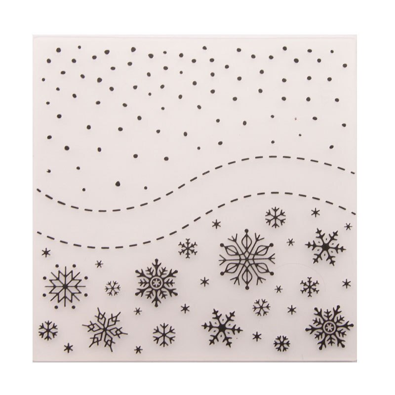 Jul snefnug prægning mapper kortfremstilling papir håndværk forsyninger scrapbooking plast embosser stencil