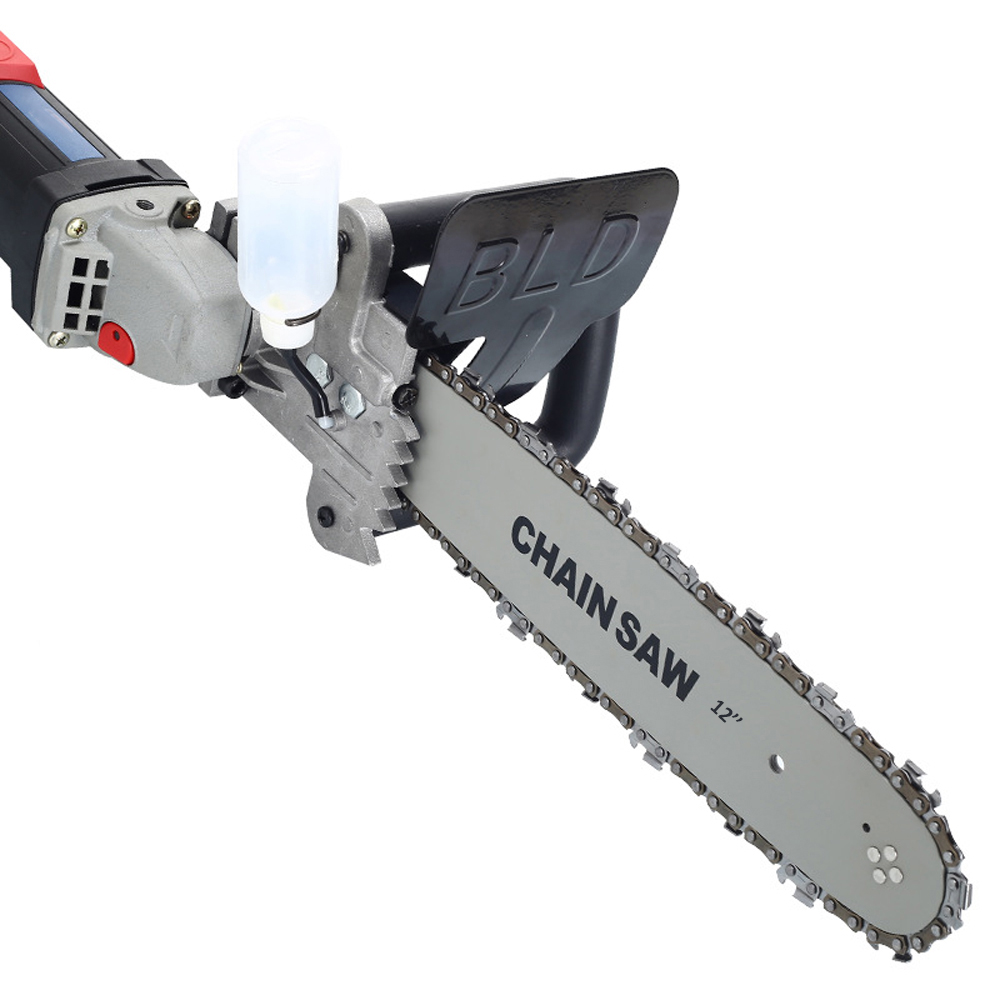 12 Inch Electric Chainsaw Refit Conversion Kit Woodworking Power Tool Chainsaw Bracket Set Change Angle Grinder into Chain Saw
