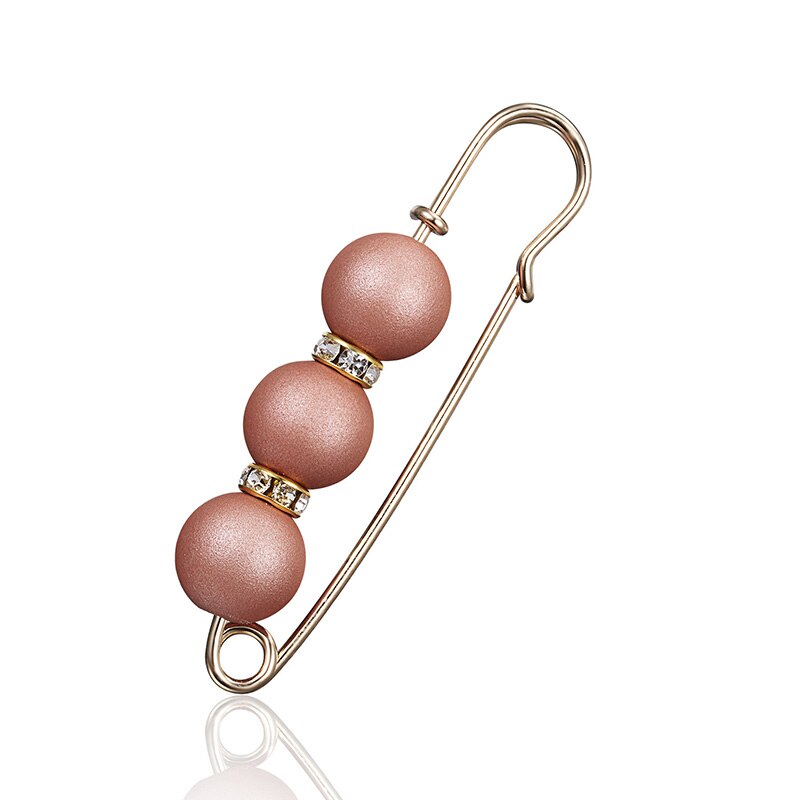 Gesimuleerde Pearl Broche Pins Jurk Trui Decoratieve Rhinestone Vrouwen Mannen Grote Grote Kralen Gesp Pin Sieraden Accessoires