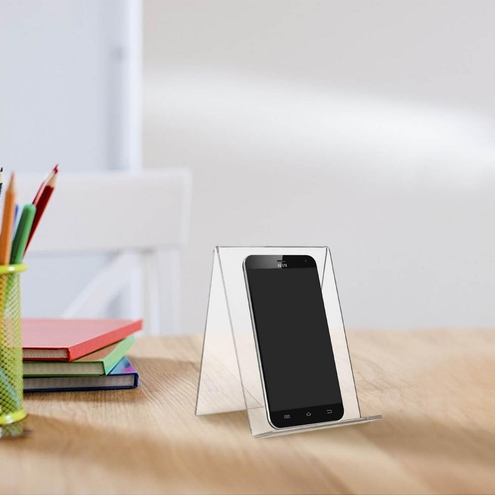 Acrylic Transparent Bookends Book Display Stand Holder Frame Document Holder Book Stand Picture Display Tablet Holder