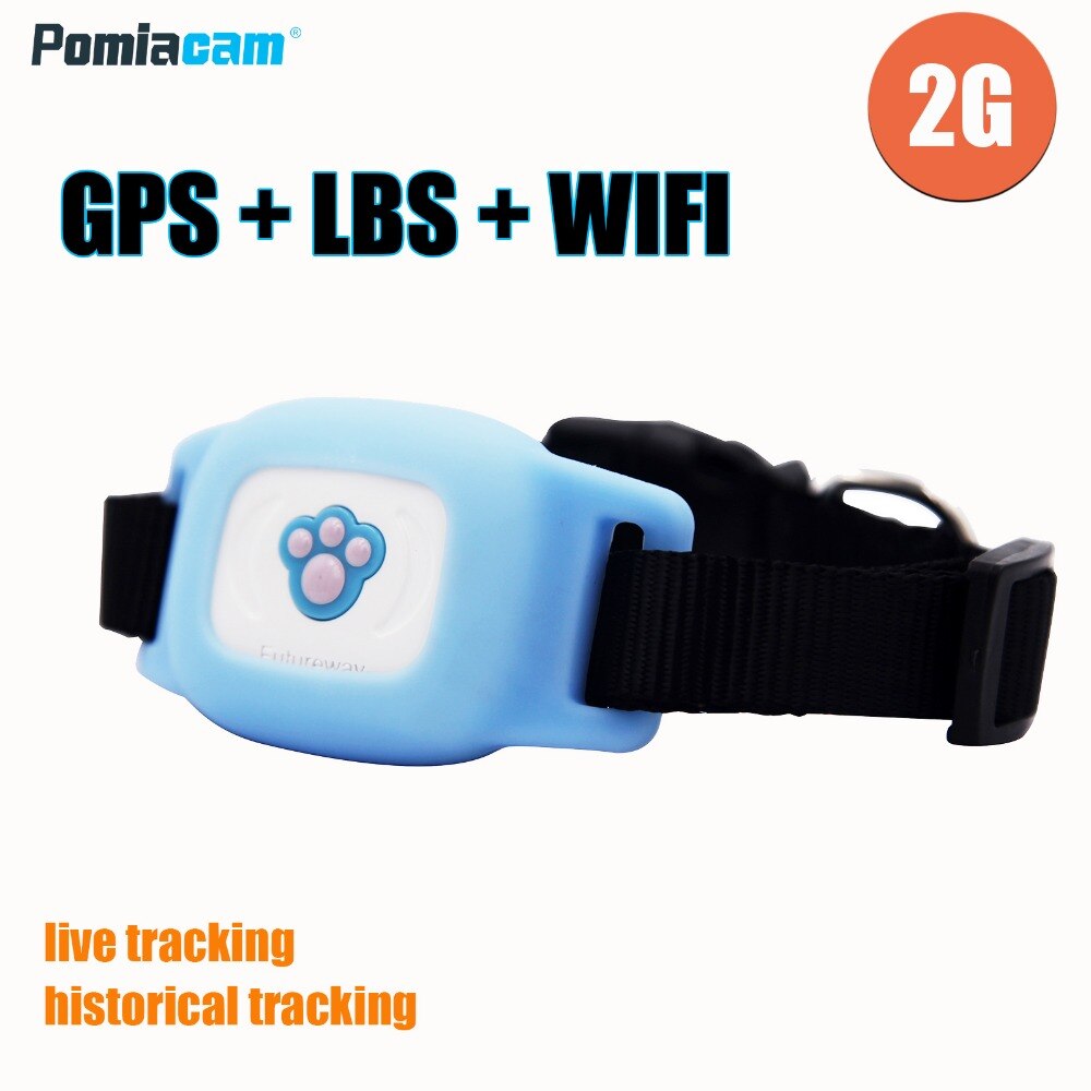 FP03W Smart IP67 MiNi Huisdier GPS WIFI LBS Tracking Tracker met Kraag Voor Hond Kat GPS LBS WIFI Positionering Geo -hek Spoor