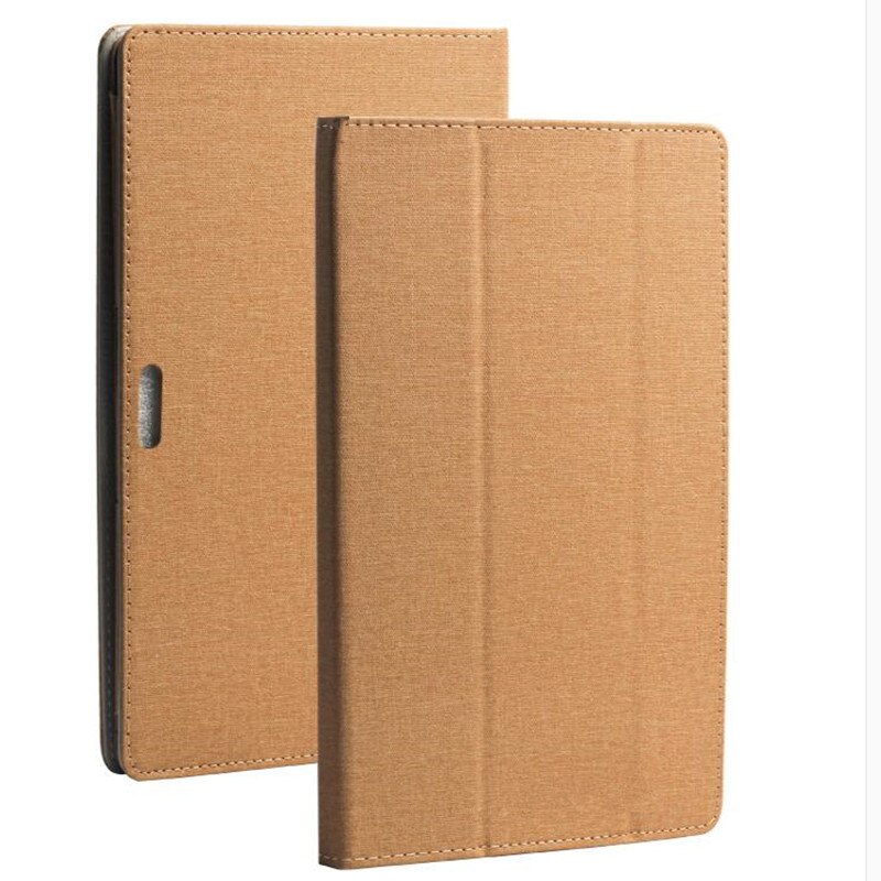 Funda para Teclast M16 de 11,6 pulgadas, carcasa de cuero Pu con soporte para Tablet Pc y bolígrafo Stylus de película: Gold case