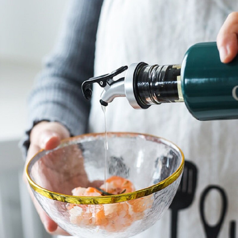 Olijfolie Spuit Azijn Flessen Kan Abs Lock Plug Seal Lekvrije Food Grade Plastic Nozzle Spuit Drank Dispenser