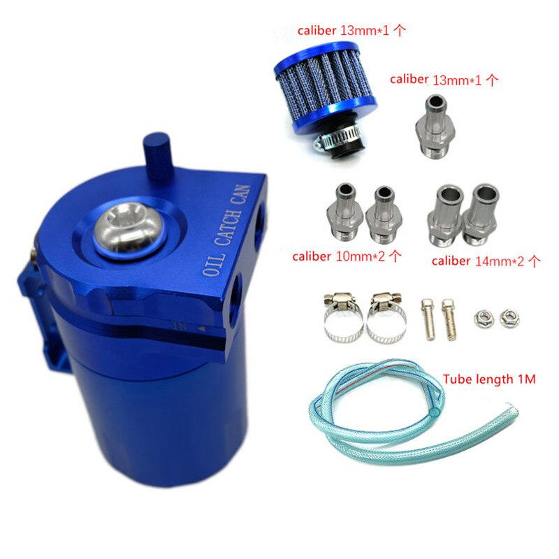 SPSLD-tanque de depósito de aceite de aluminio, accesorio con filtro de aire, Universal, 300ML: BLUE