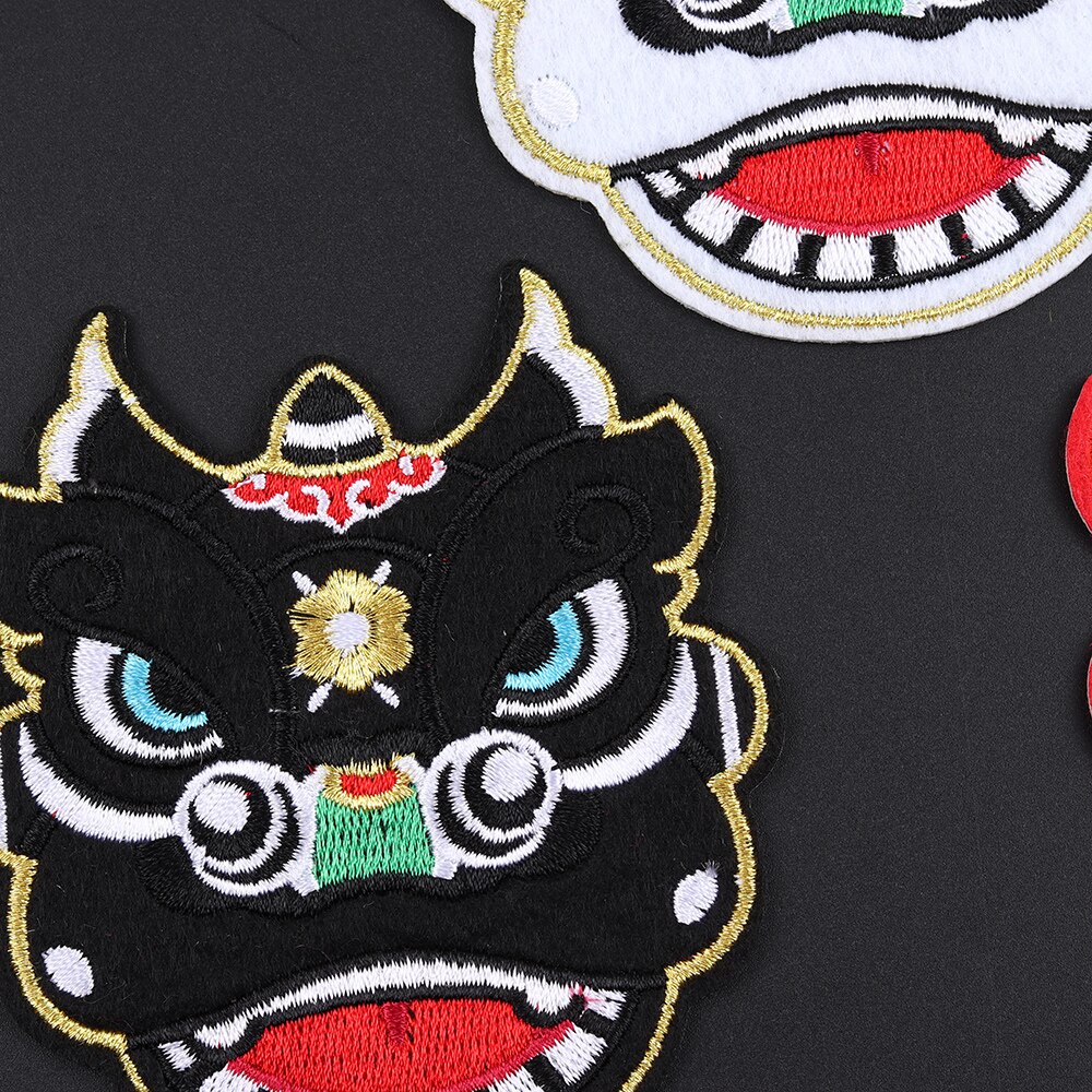 Dieren Geborduurde Tijger Hoofd Borduurwerk Reparatie Patches Tas Jas Jeans Ijzer Op Patches Voor Meisjes Jongens Kleding Sticker