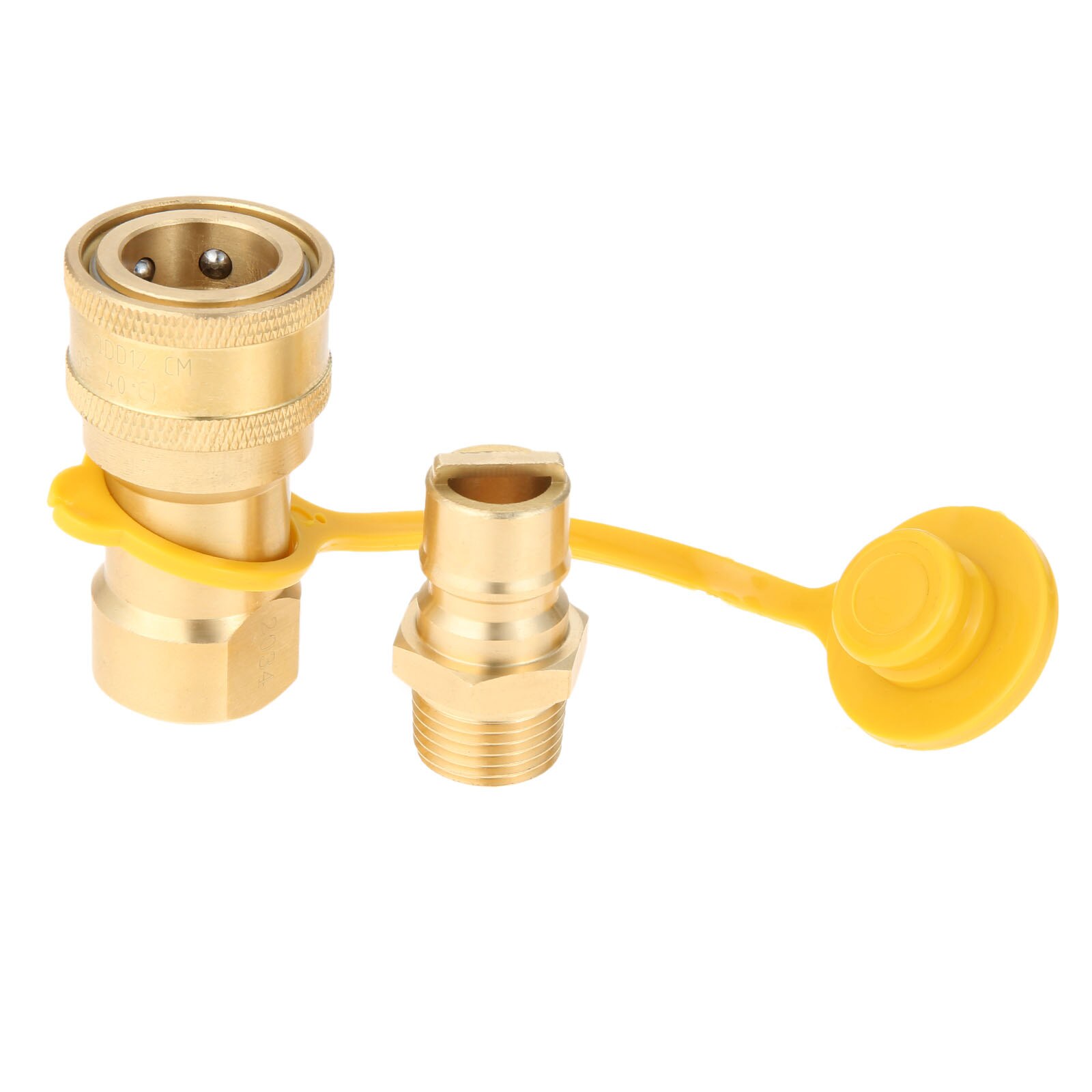 Kit de conexión rápida de Gas de 1/2 &quot;, Conector de desconexión con enchufe de inserción macho, adaptador de conexión rápida de propano de Gas Natural de latón de 1/2 pulgadas