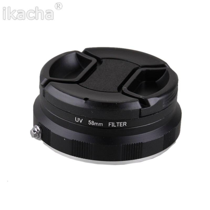 Caméra Macro objectif adaptateur inverse Protection Set pour Canon EOS 60D 70D 80D 600D 700D 750D 800D 1200D 100D 58mm filtre UV