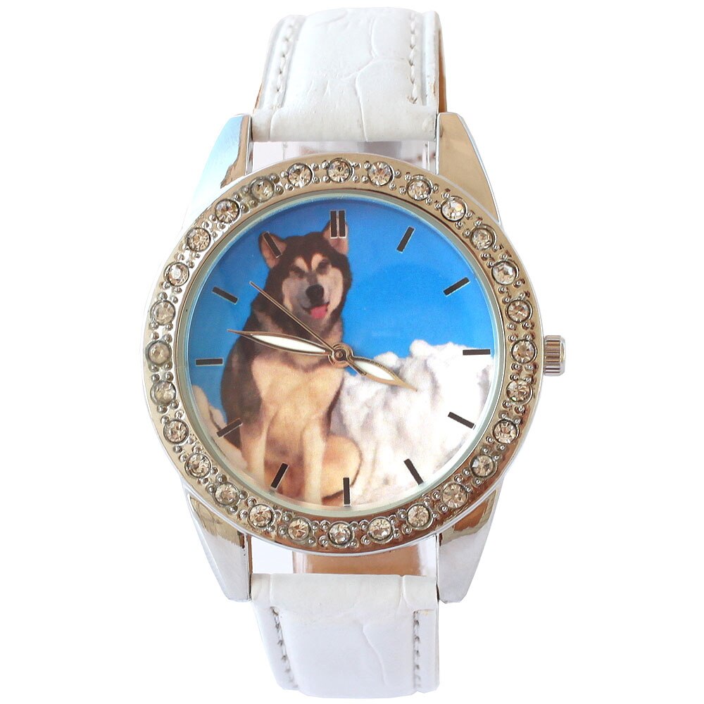Luxury Leather Women Men Wolf Watches Wristwatch Bracelet Female Round Clock Quartz Watch Men Boy Student Watches