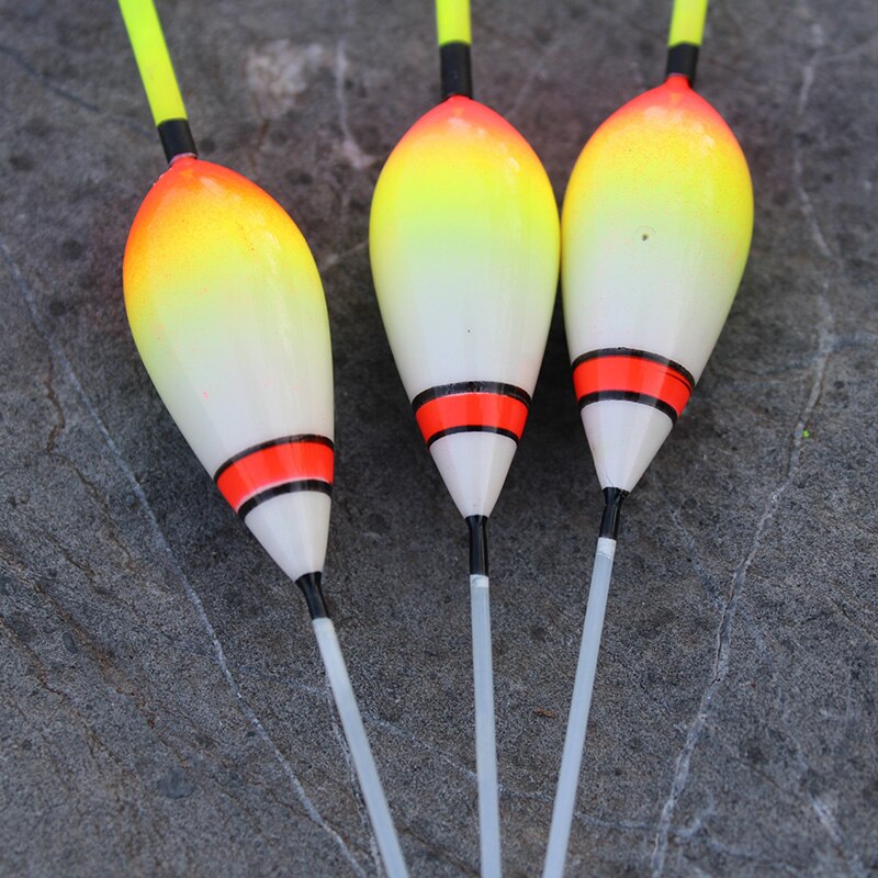 WLPFISHING 3pcs/lot Fishing Floats Shrimp Small Fish Floaters Ice Fishing Bobbers Big Buoyancy Balsa Wood Fishing Tackle