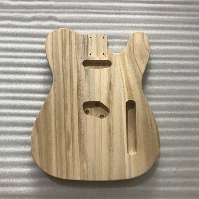 Hule slibning ufærdige håndværk elektrisk bas guitar træ krop tønde til telecaster stil diy elektrisk guitar kropsdele